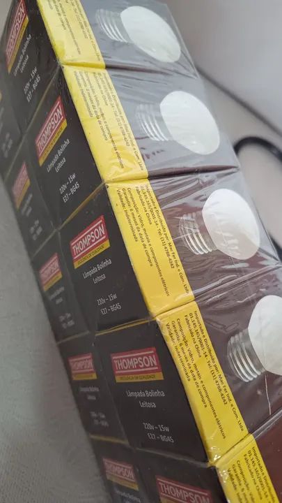 Kit 10 lâmpadas bolinha leitosa 15w - 220v