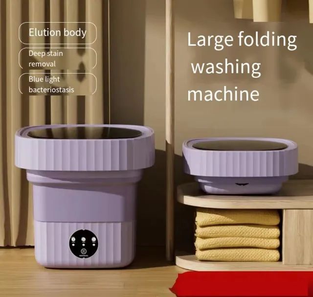 Mini Maquina De Lavar Roupas Portatil Dobrável 6,5 Litros - Foto 3