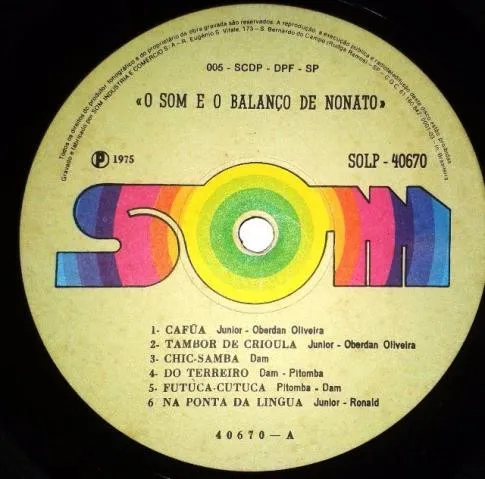 LP O SOM E O BALANÇO DE NONATO 1975