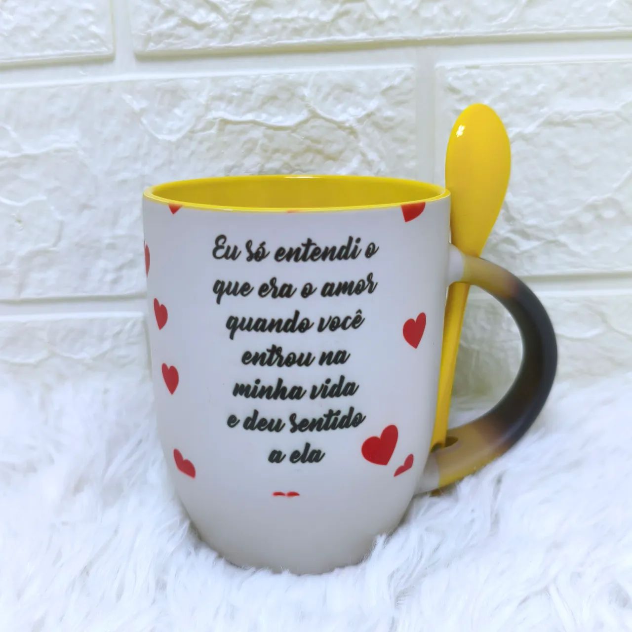 Caneca Mágica Com Colher Alça e fundo Colorido  - Foto 2