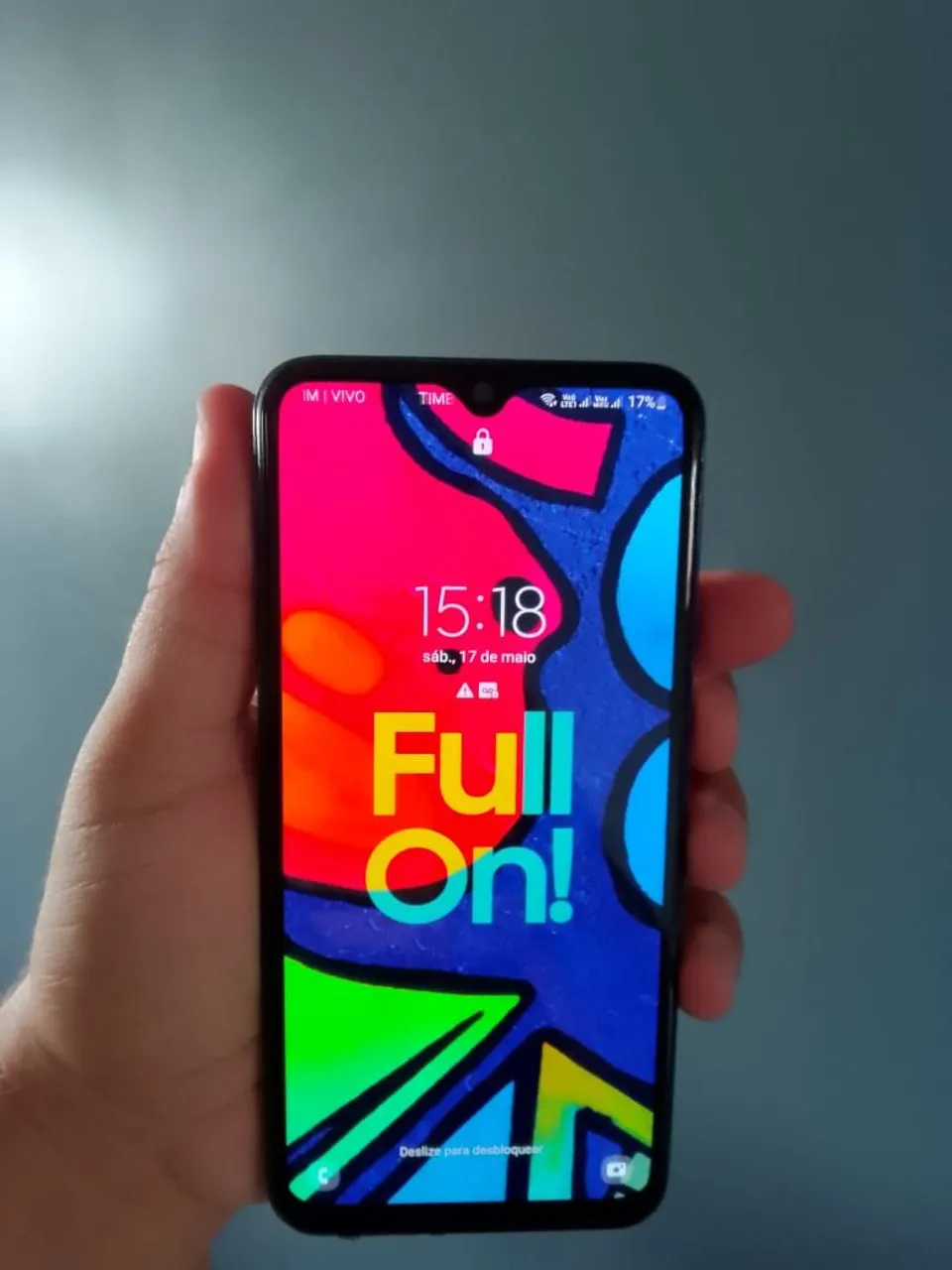 Galaxy M21s bem conservado só não pega biometria
