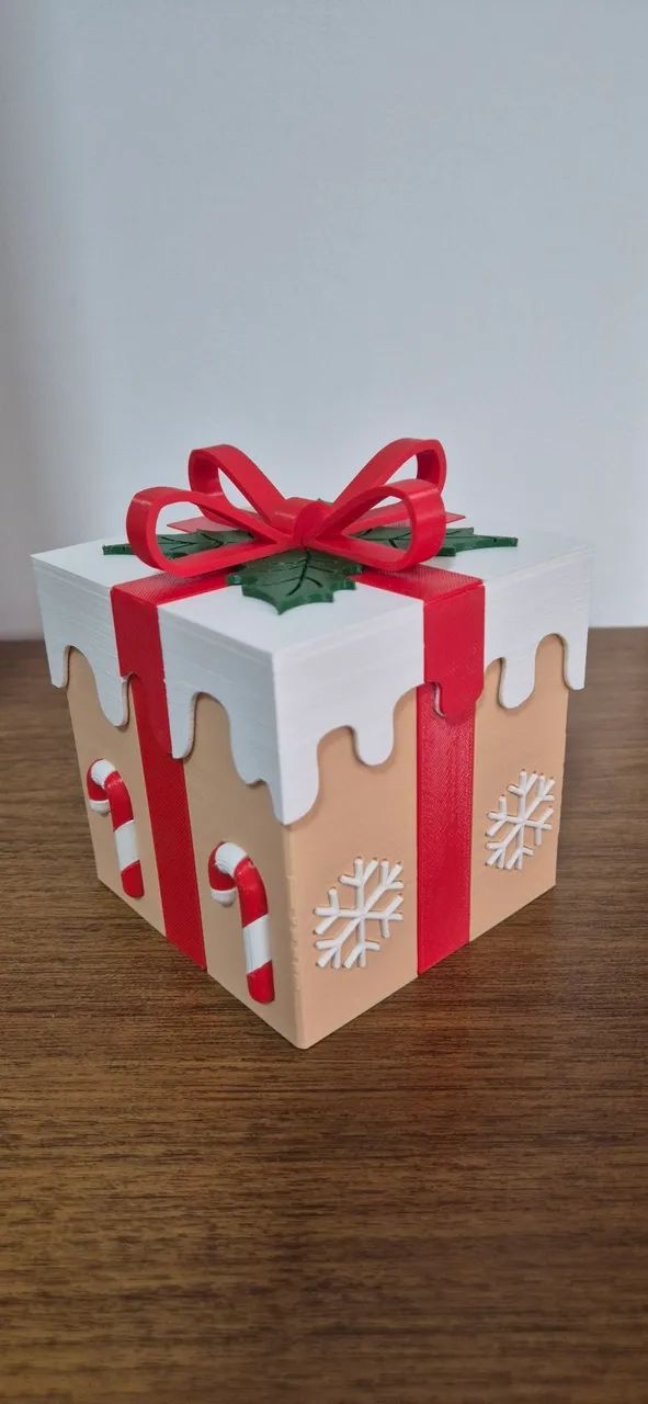 Decoração de natal. Caixa de presente 