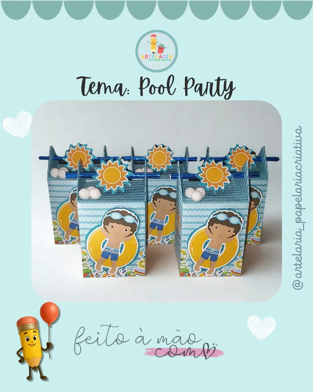 Personalizados de festa / @artelaria_papelariacriativa