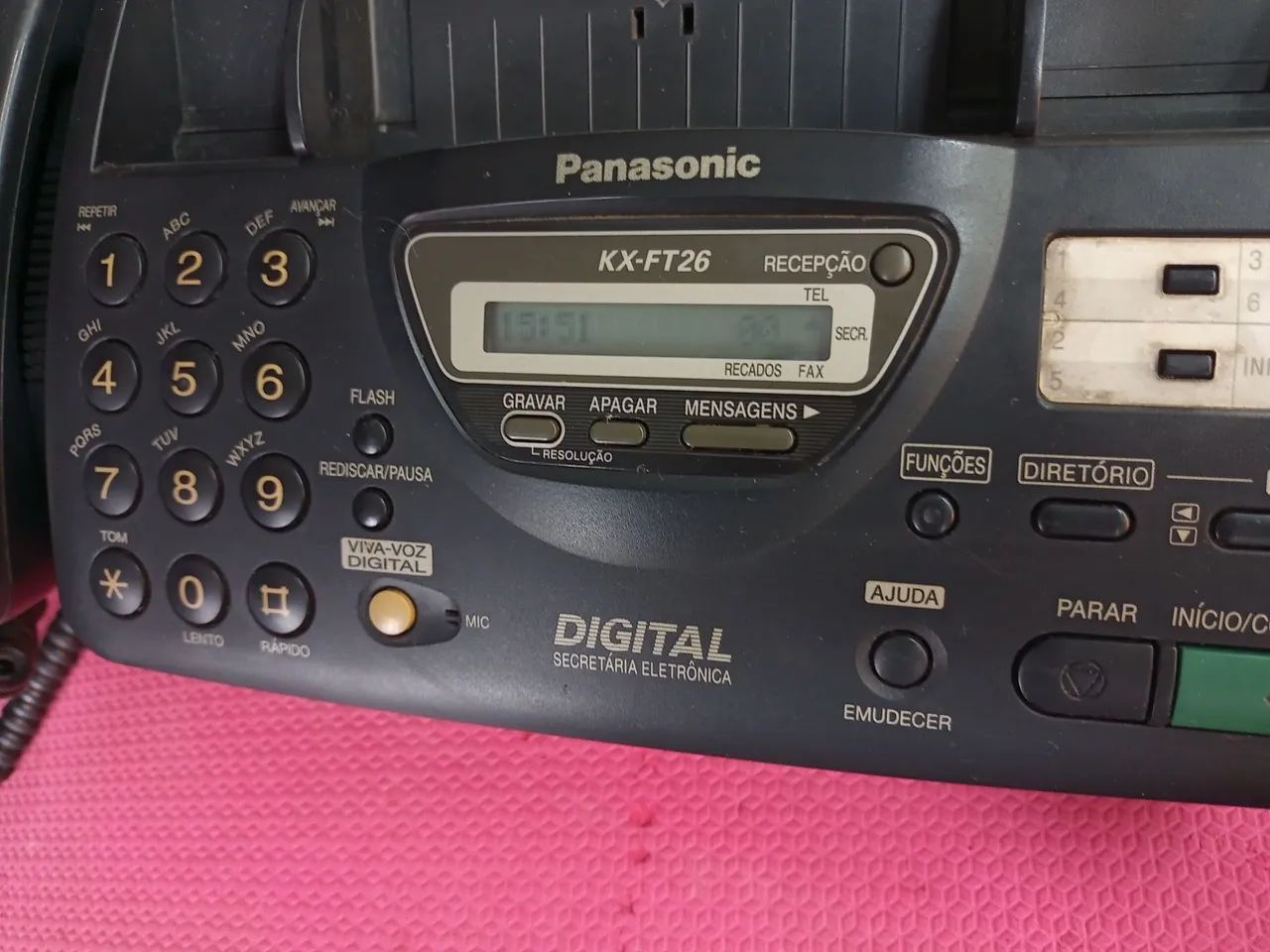 Aparelho de Fax Panasonic - Telefonia Fixa e Sem Fio - Conjunto