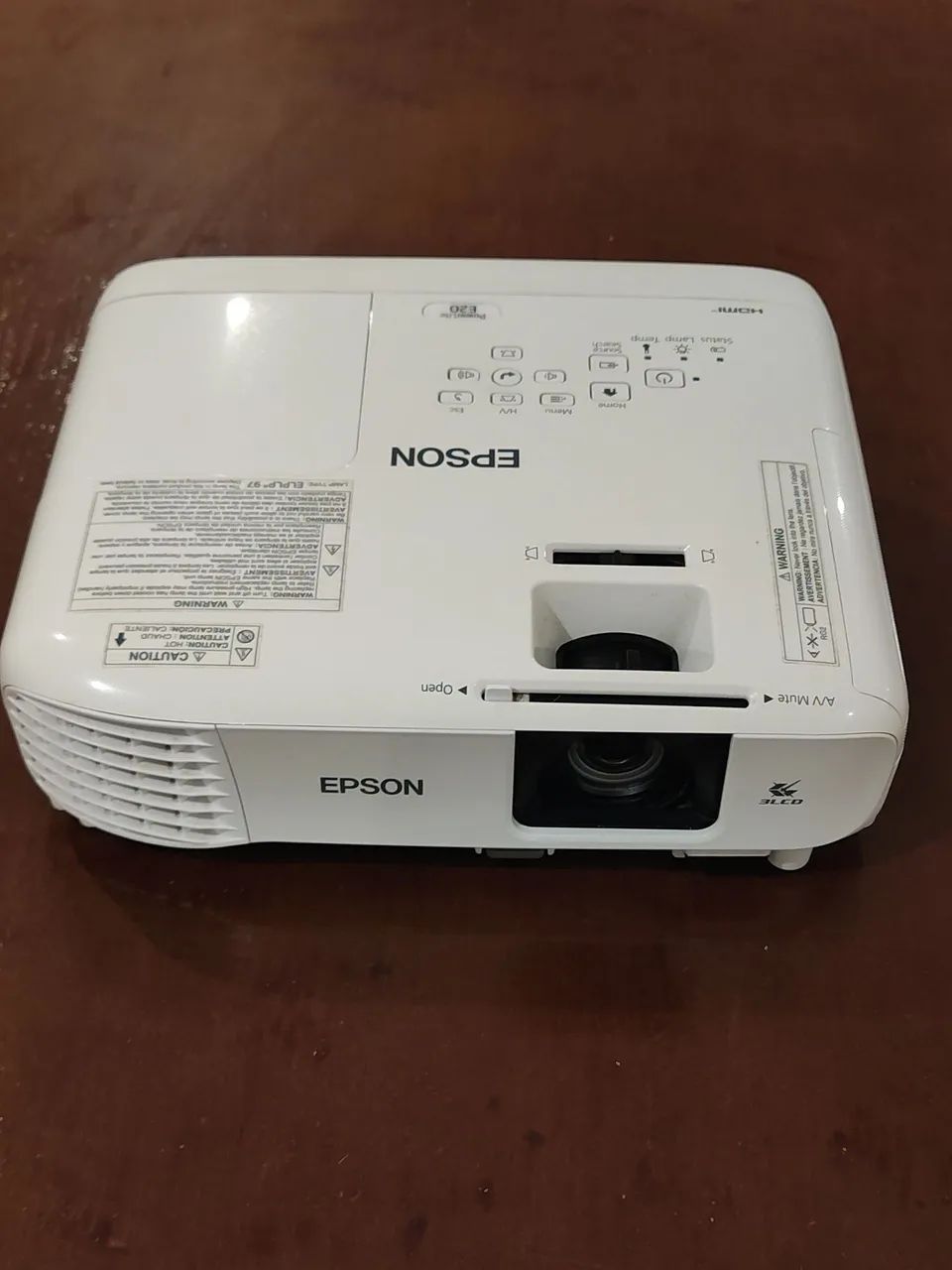 Projetor Epson Powerlite E20 Xga 3400 Lumens Cor Branco - Foto 2