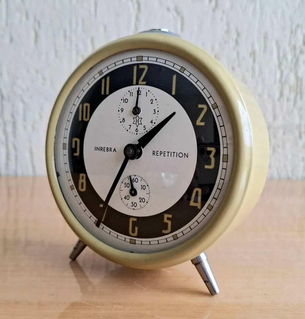 Relógio despertador Inrebra anos 70 funcionando. - Foto 2