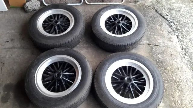 Rodas liga de época Opala Maverick Titânio - Foto 5