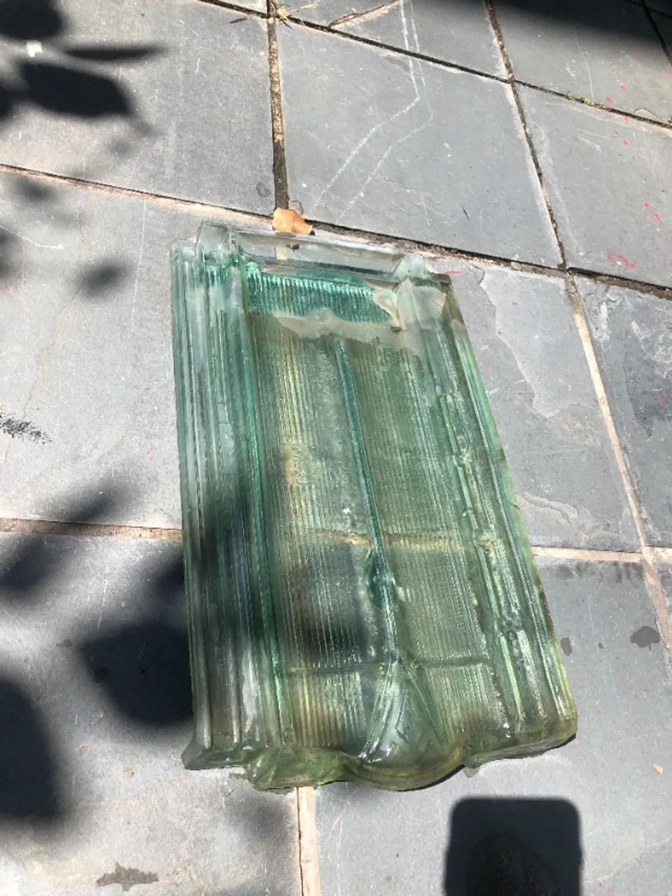 telha de vidro francesa 20 largura x 40 comprimento