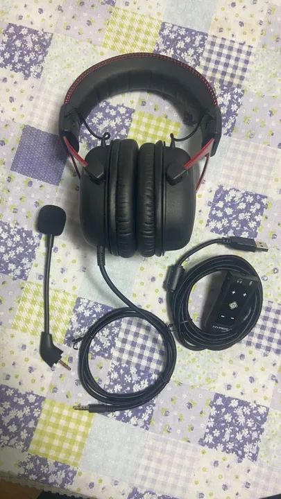 Headset Gamer HyperX Cloud II, Som Surround 7.1, Drivers 53mm, USB e P3, Preto e Vermelho - Foto 3