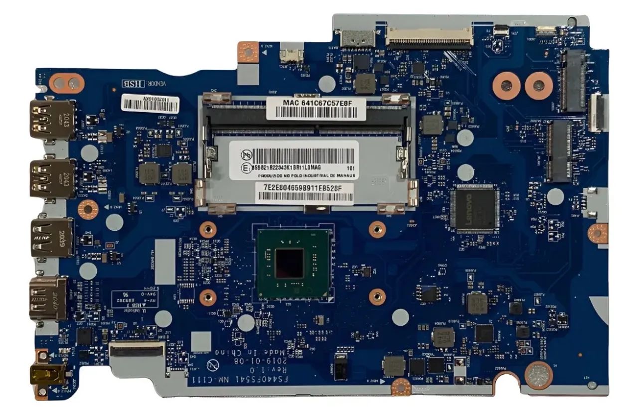 Placa Mae Lenovo Ideapad S145-15igm Celeron N4000 Azul