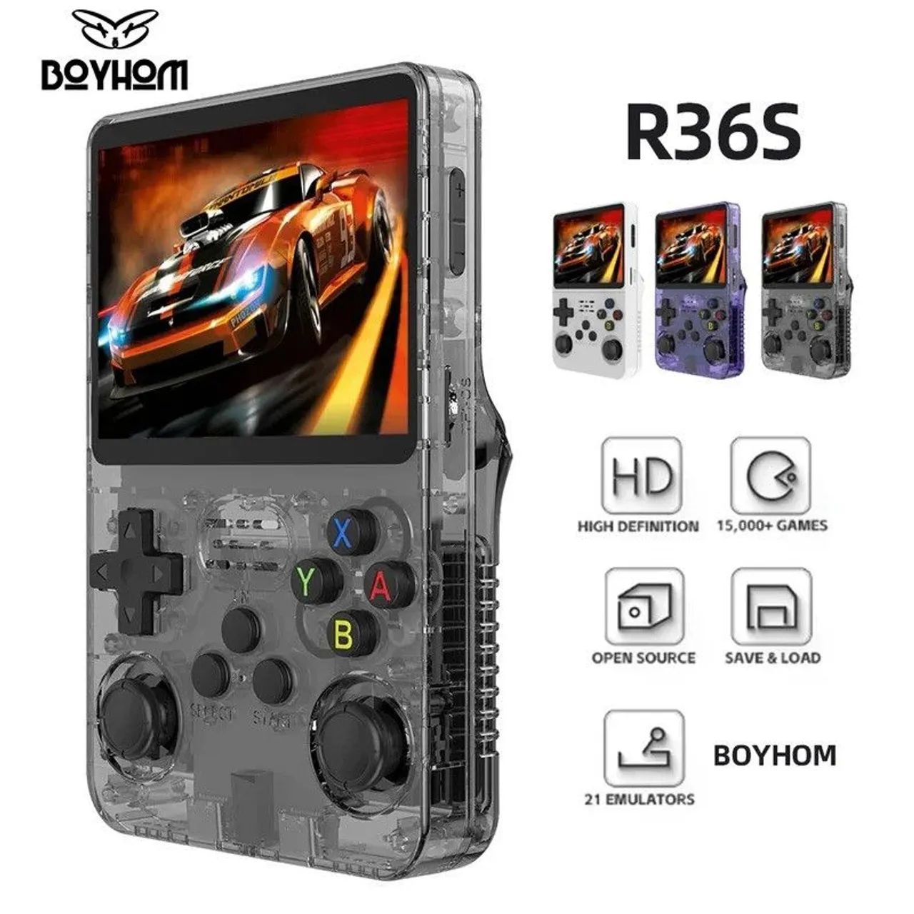 Console Portátil R36S - 21 Emuladores e 15.000+ Jogos Envio Olx Pay 