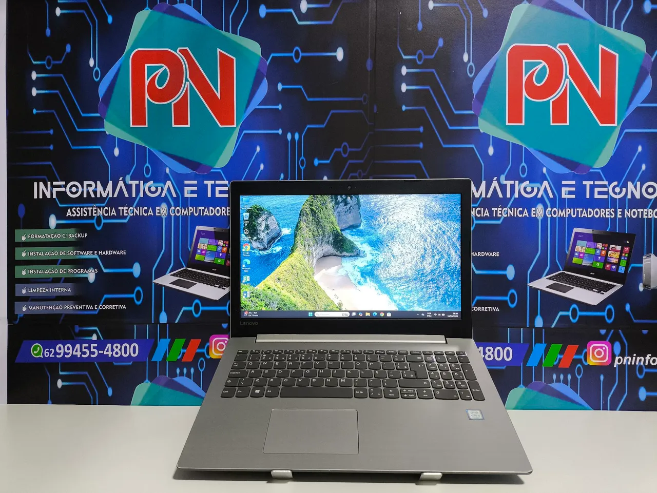Notebook Lenovo Core i5, SSD 256Gb. Com garantia!