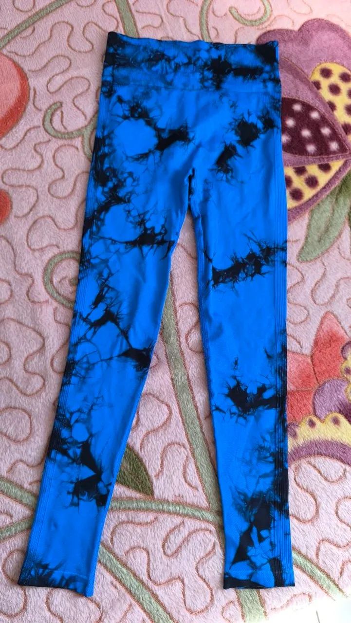 Calça Legging Azul Empina Bumbum  - Foto 3