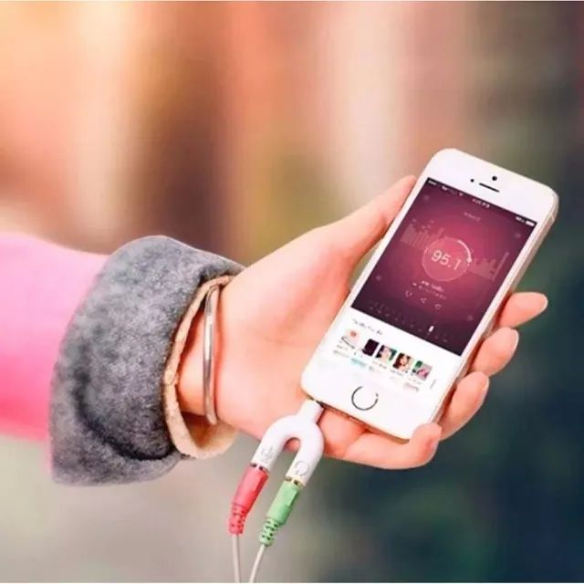 Adaptador Fone e Microfone Y P2 para P3  - Foto 3