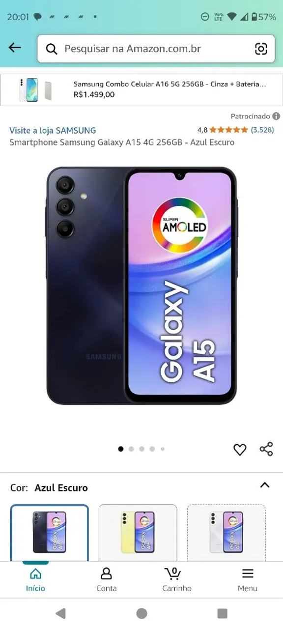 Celular novo é uma ilustração, um amigo tá vendendo, 3 mês de uso.