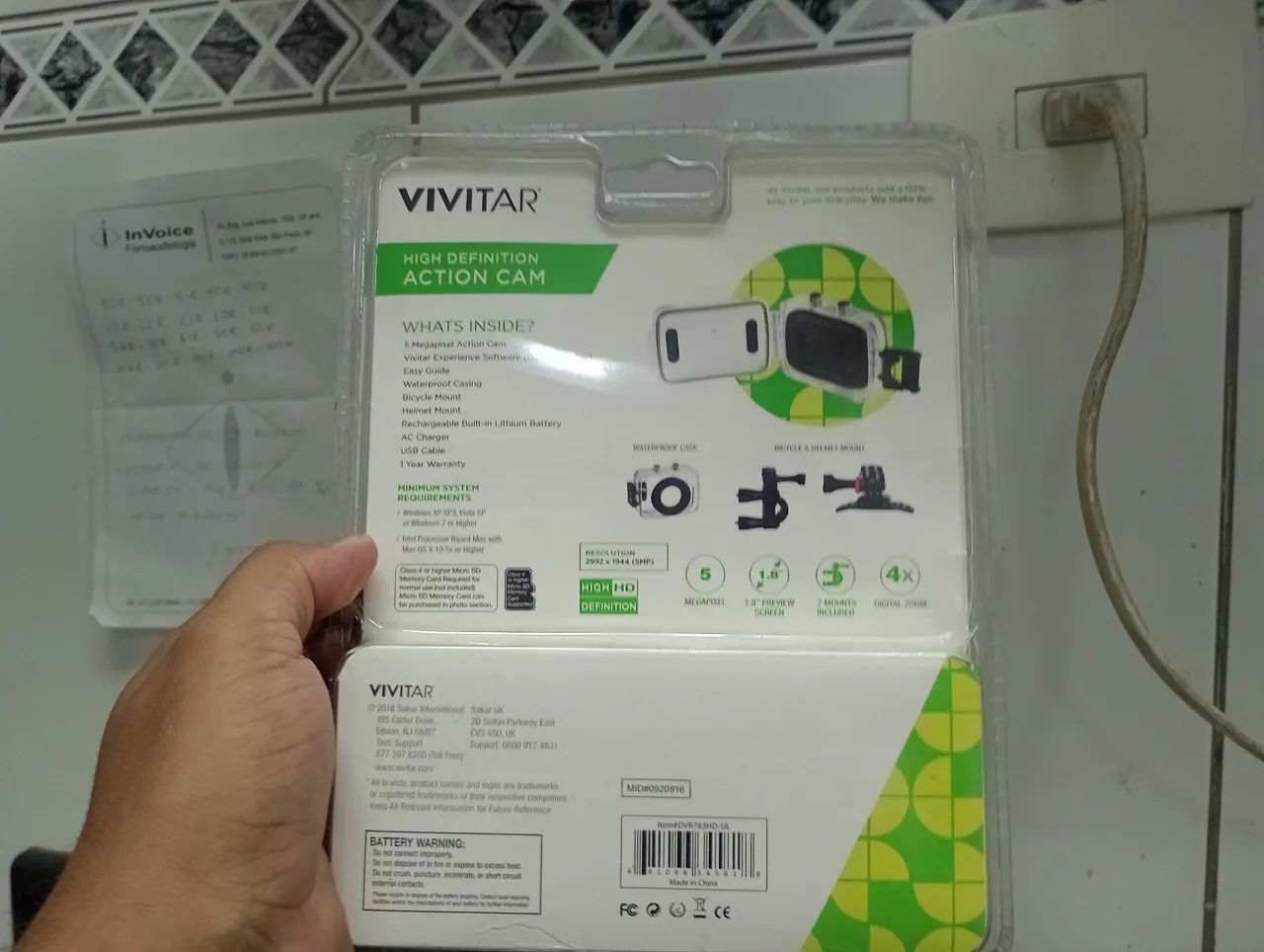 Câmera de Ação Vivitar DVR783HD - Alta Definição  estilo Go pro - Foto 4