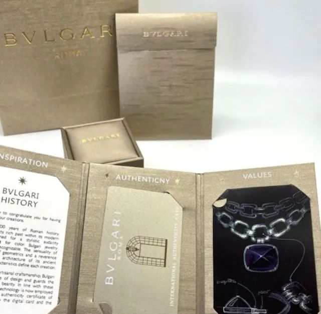 caixa e sacola bvlgari de anel - Foto 3