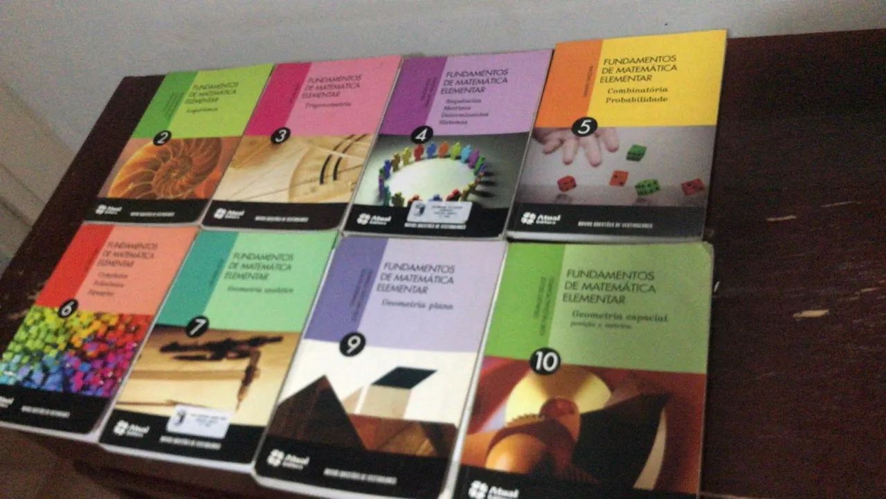 Livros Fundamentos de Matemática Elementar - 8 volumes 