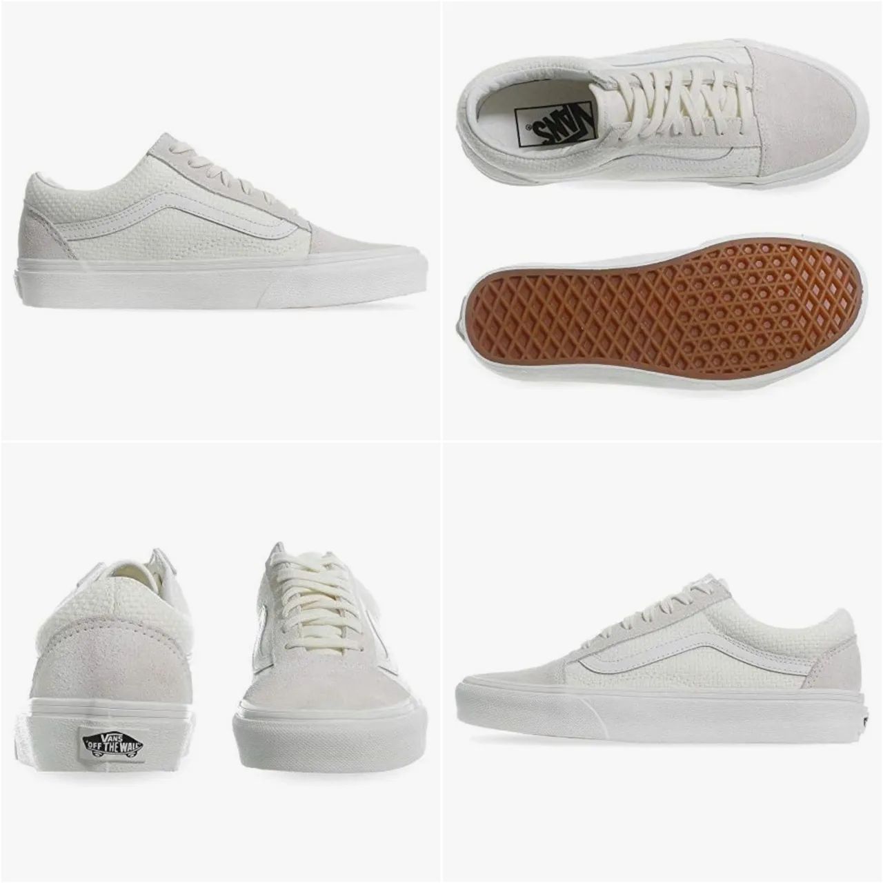 Tênis Vans Old Skool - Branco/ off-white / marfim / monocramático 