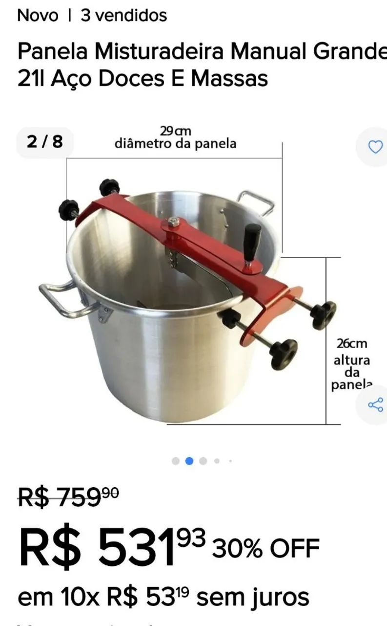 Misturadeira Cozideira para Coxinha - Foto 4