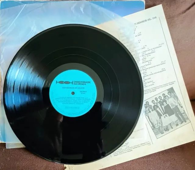 Lp Disco Vinil Gospel Evangélico Comunidade Da Graça - Testemunhos De Louvor - com encarte - Foto 3