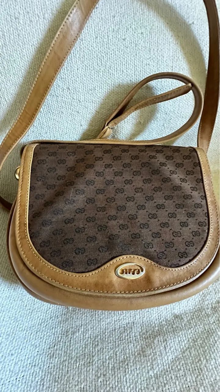 Bolsa Gucci vintage marrom - Foto 3
