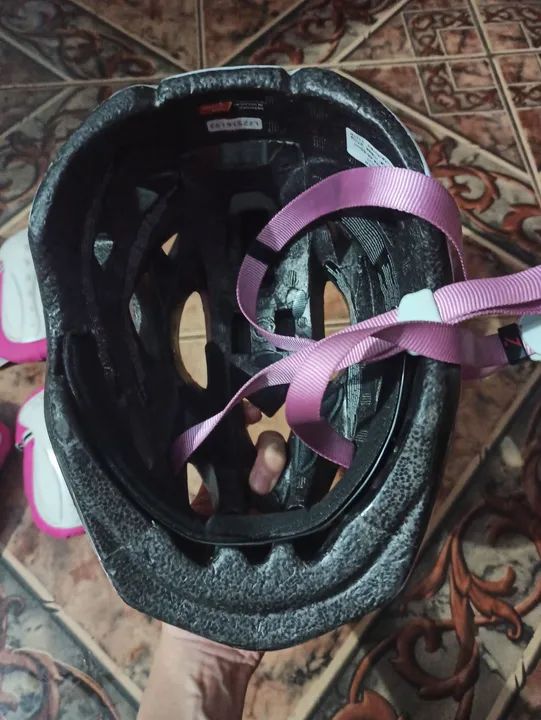 Kit de proteção para patins infantil - rosa - Foto 2