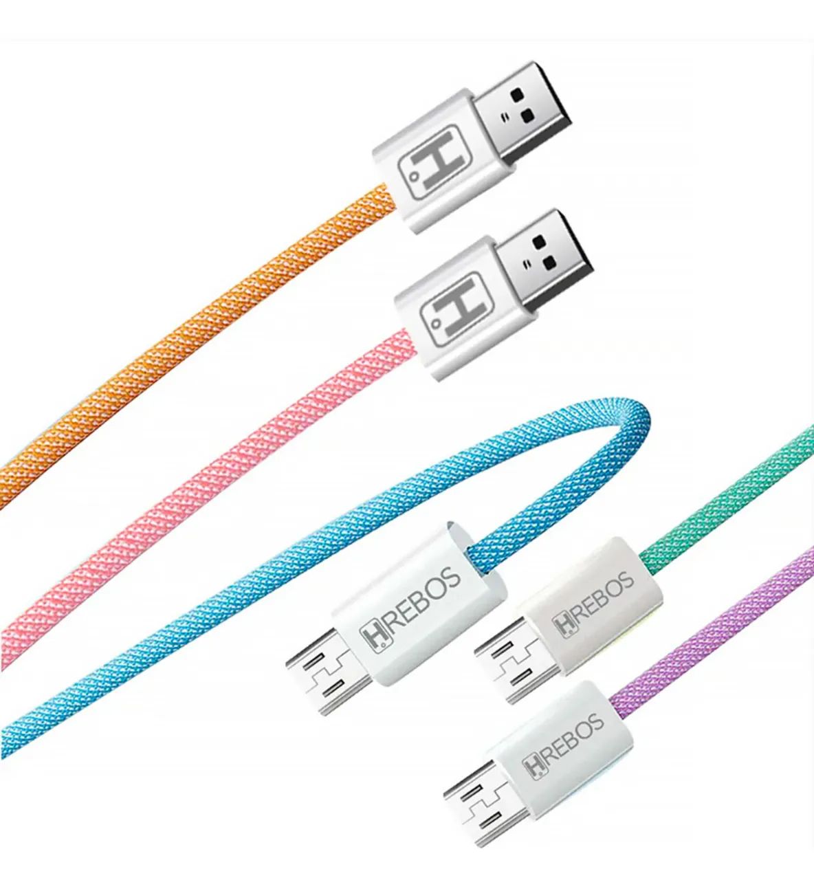 Cabo com 3 m de comprimento- USB tipo C ou Tipo IOS 