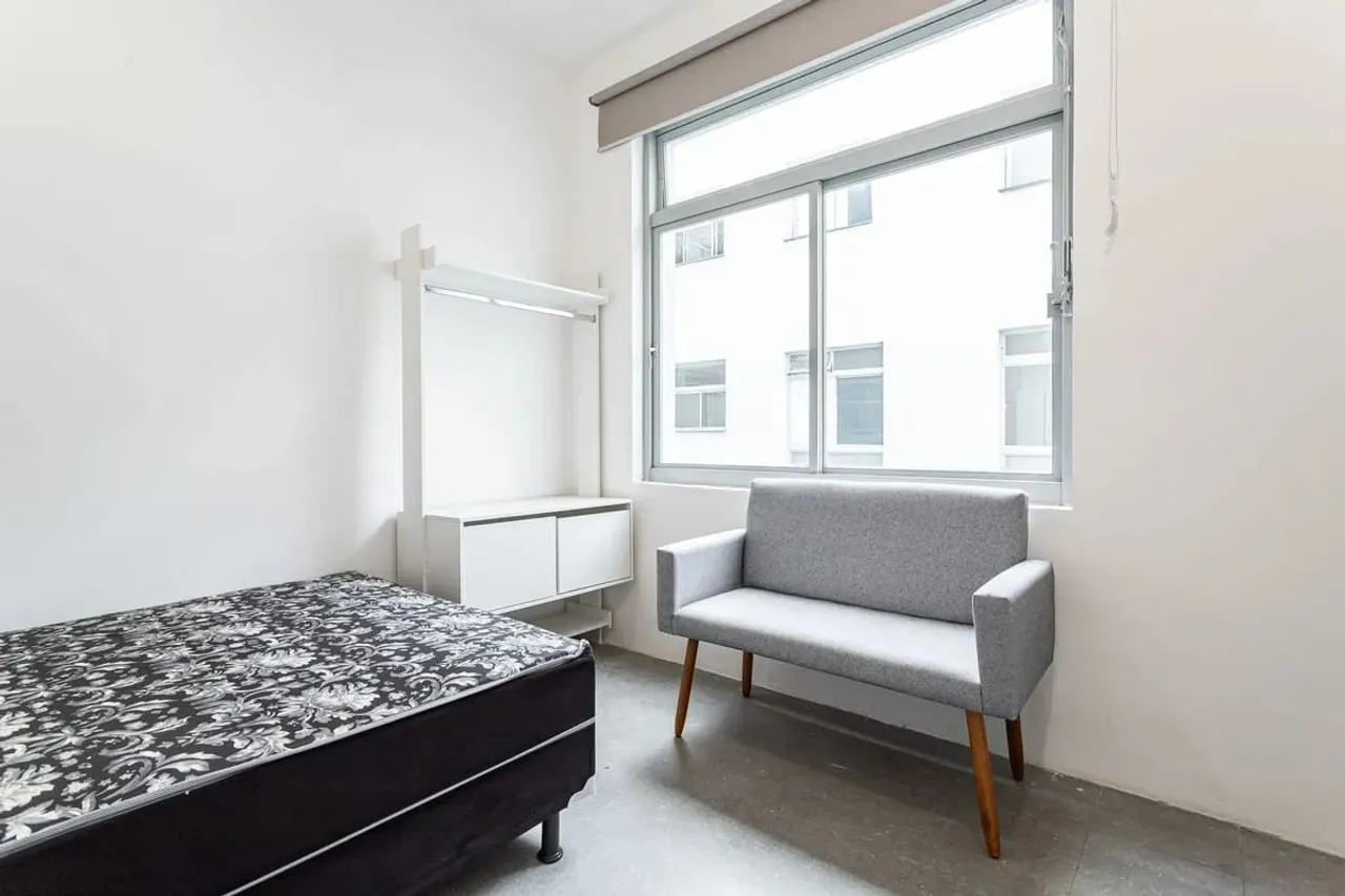 Apartamento com 1 Quarto para alugar, 22m² - República