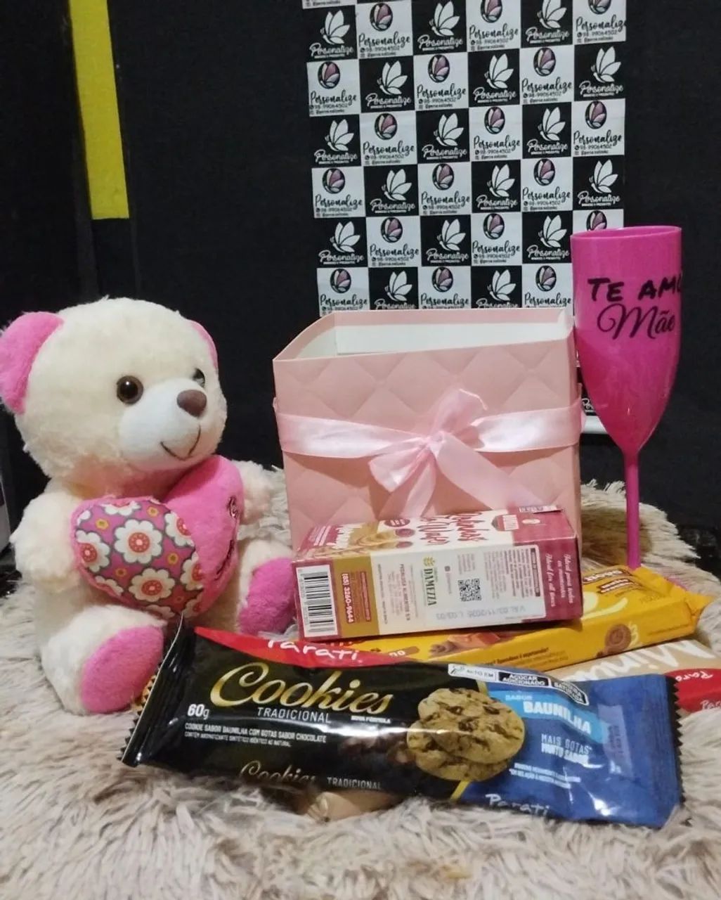 Caixa de Presente para dia das mães com Ursinho de Pelúcia - Foto 3