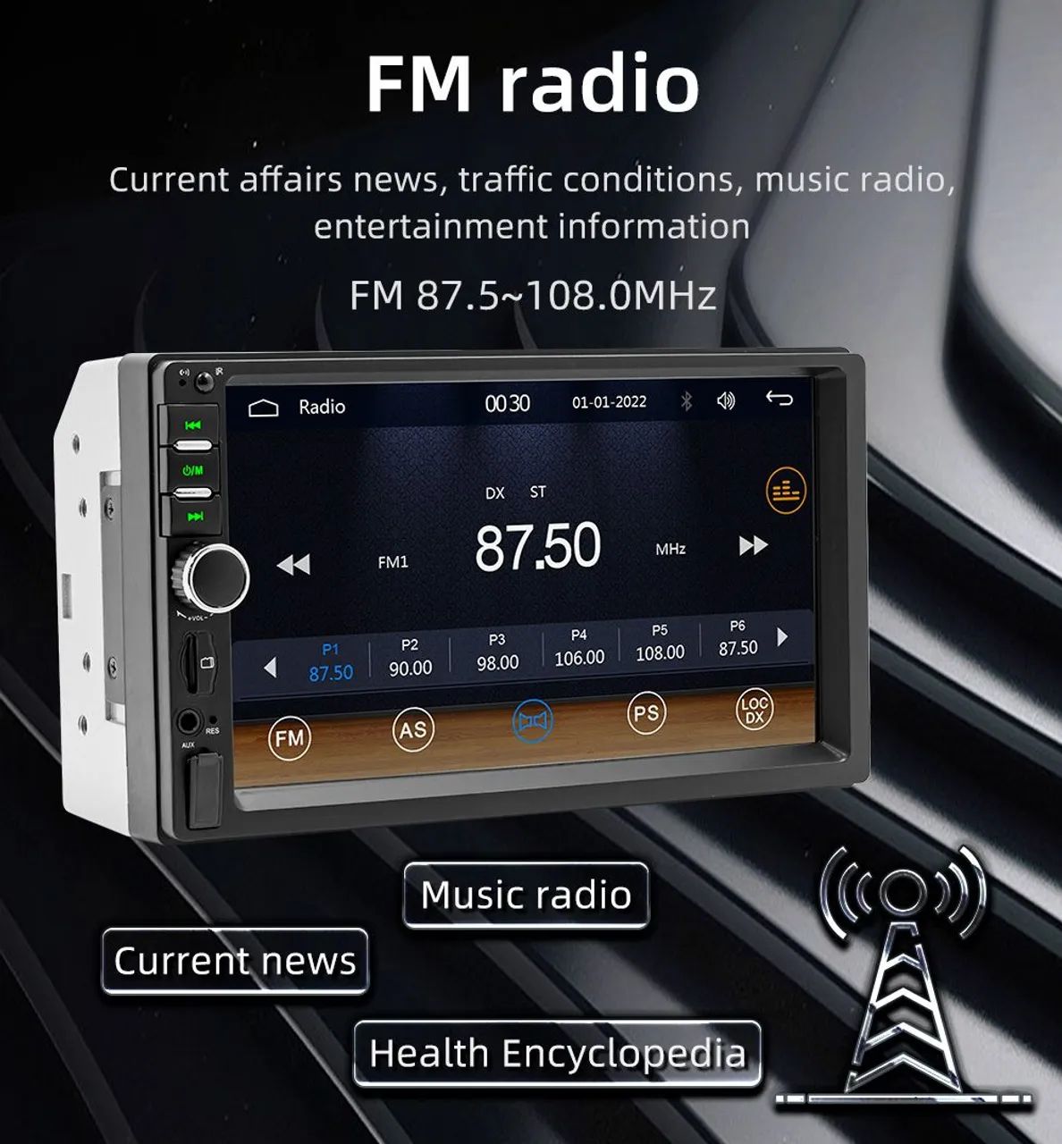 Dvd Central multimídia 7 polegadas CarPlay Android Auto pra carro - Foto 3
