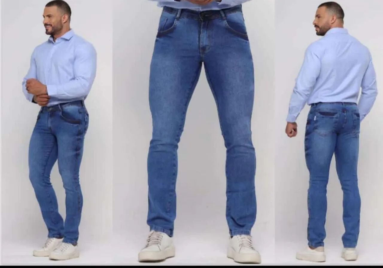Calça Jeans Masculina Tradicional  - Foto 4