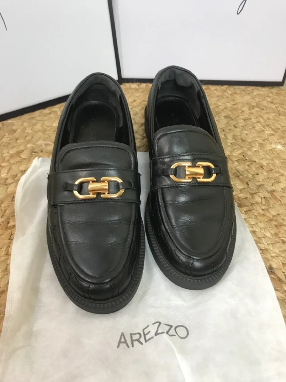 Mocassim em couro Arezzo