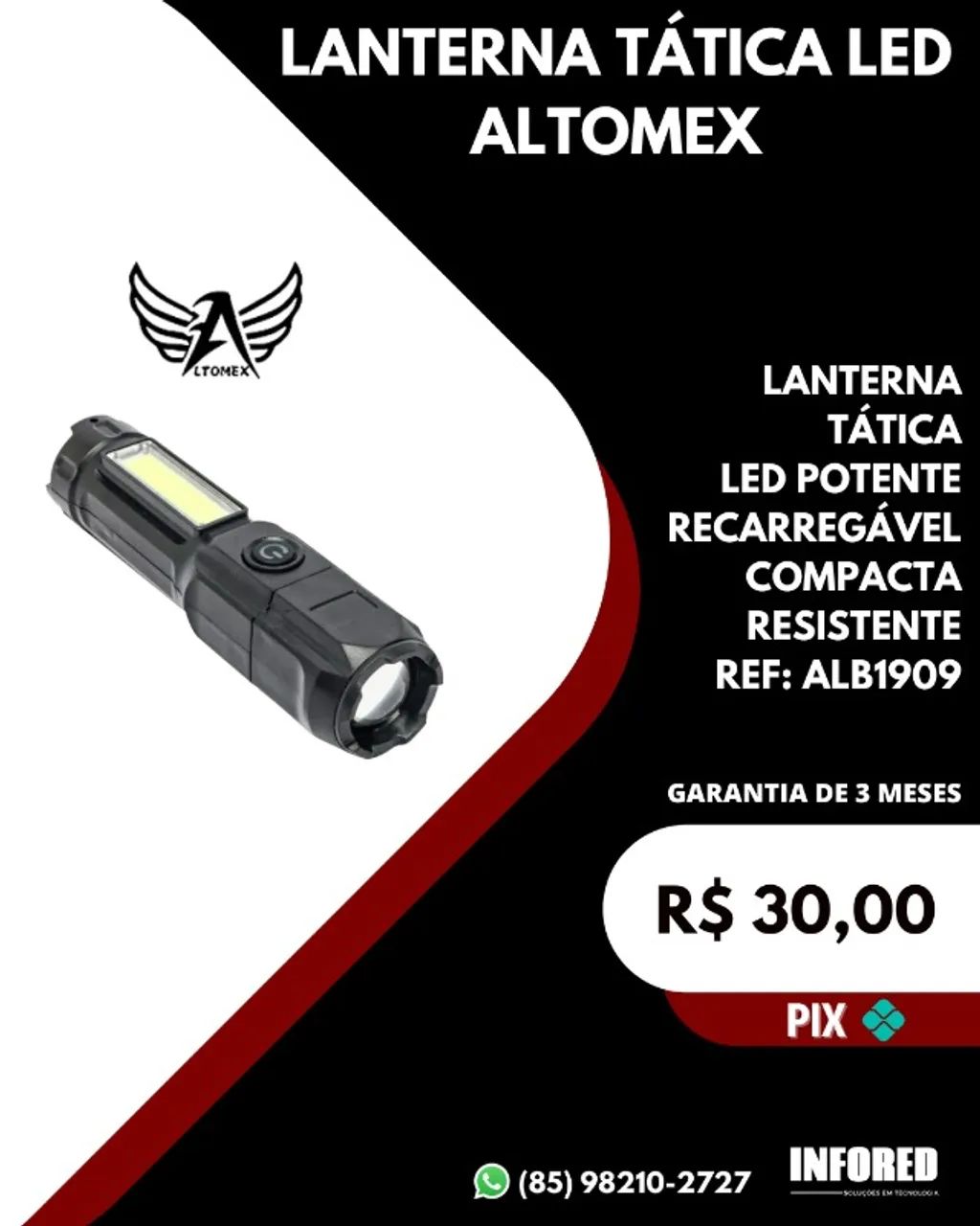 Lanterna Tática LED