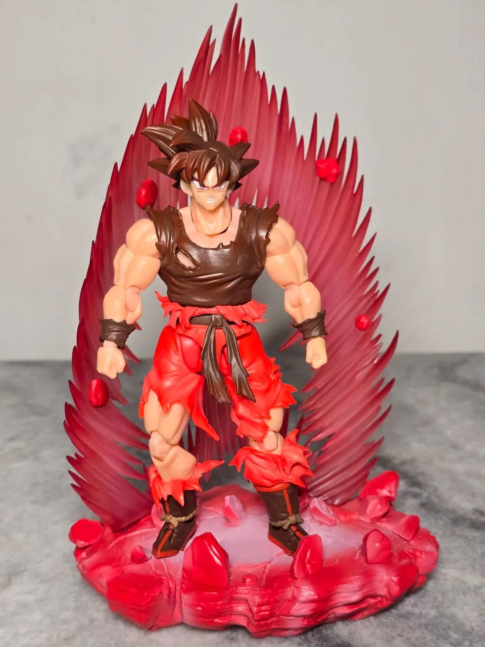 Dragon ball Z Goku Kaioken E&C lacrado com effect  - Foto 5