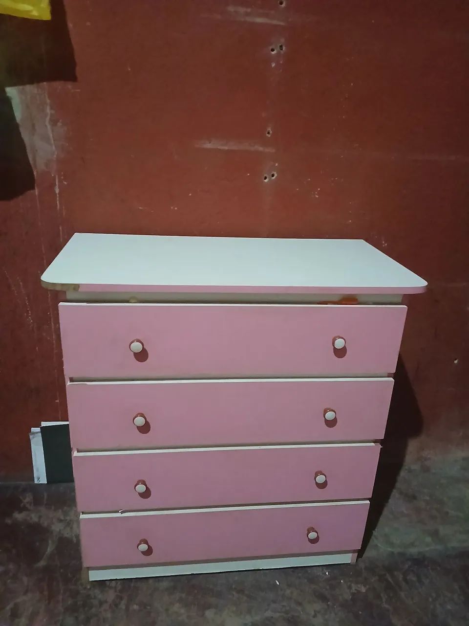 Cômoda Rosa 4 Gavetas - Foto 2