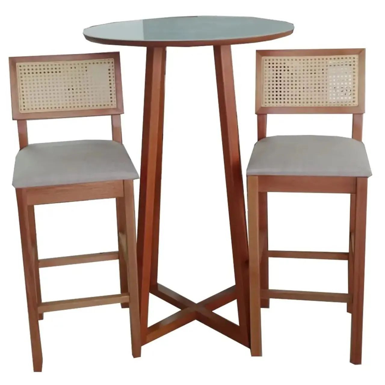 Mesa Bistrô Chicago com 2 Banquetas Jade - Entrega Rápida 