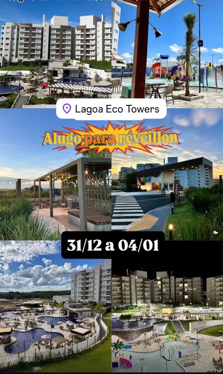 Apartamento para Réveillon em Caldas Novas-GO - 31/12 a 04/01