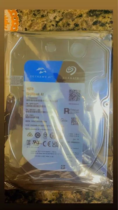 HD Seagate SkyHawk AI 10TB e 8TB - Novo