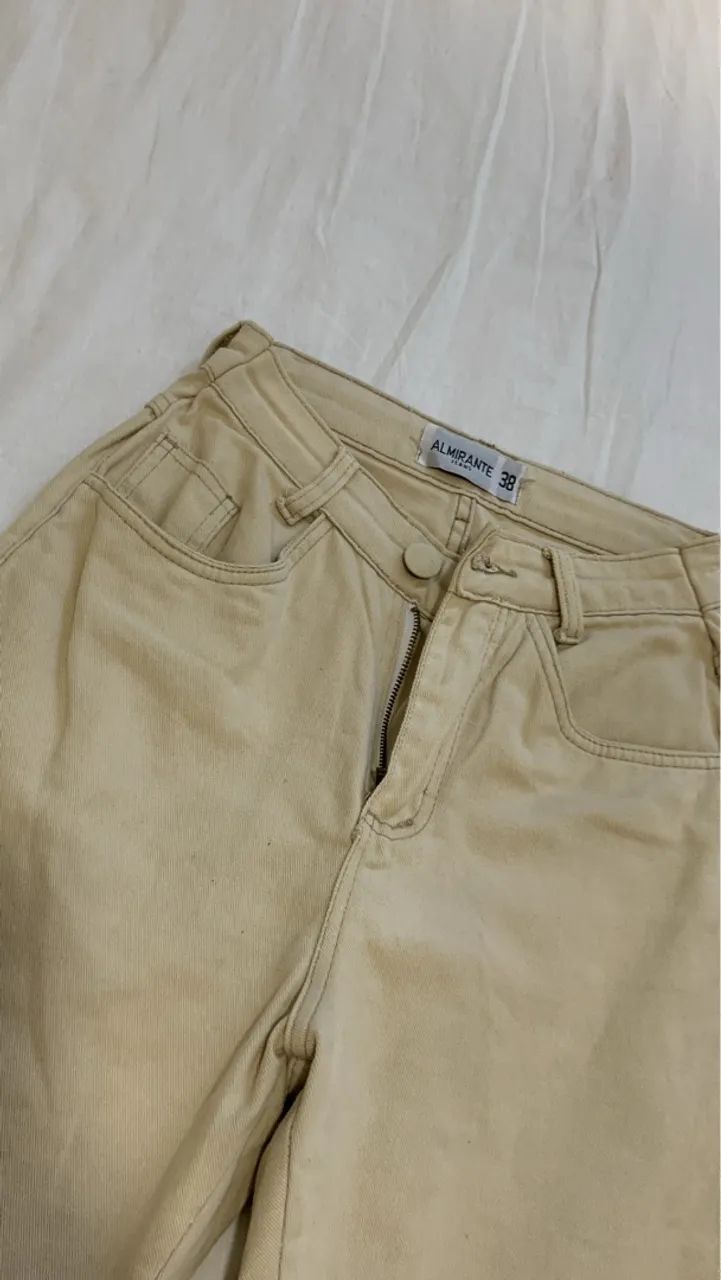 Calça Jeans Bege Almirante