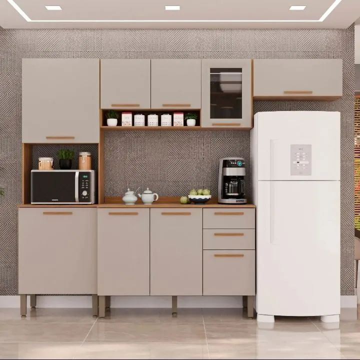 Armário de cozinha off-white 