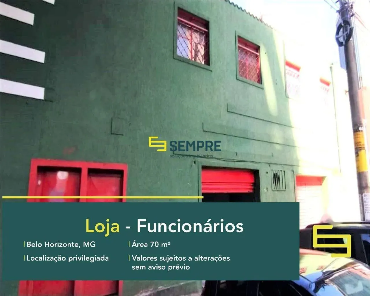 Loja para alugar no Funcionários em BH