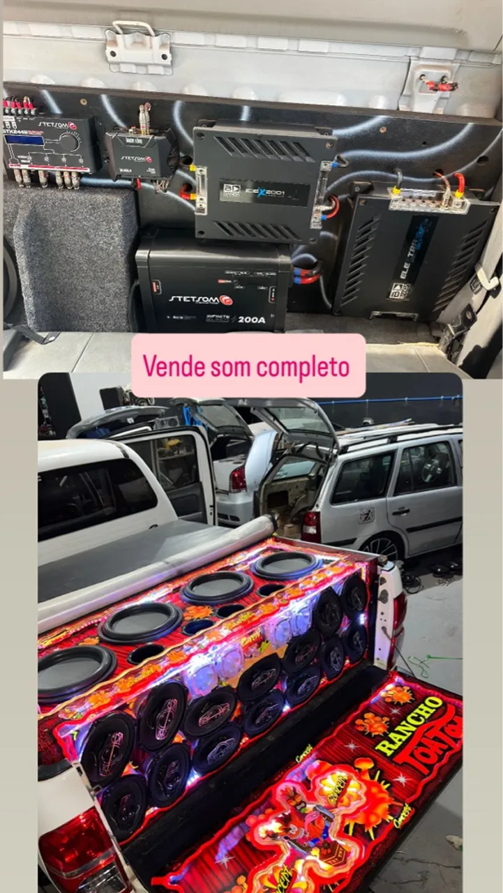 Som automotivo completo para venda