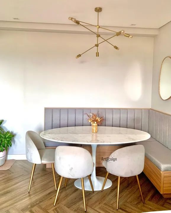 Mesa saarinen em mármore espírito santo  - Foto 5
