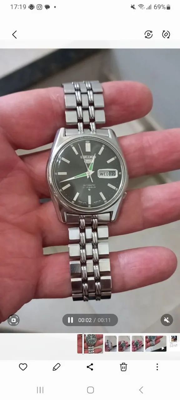 Relogio seiko 6119 impecável,  todo original. 