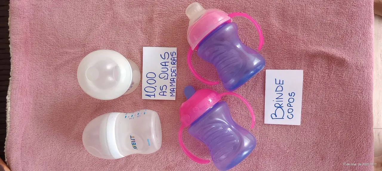 Kit Mamadeiras Avent + Brinde Copos