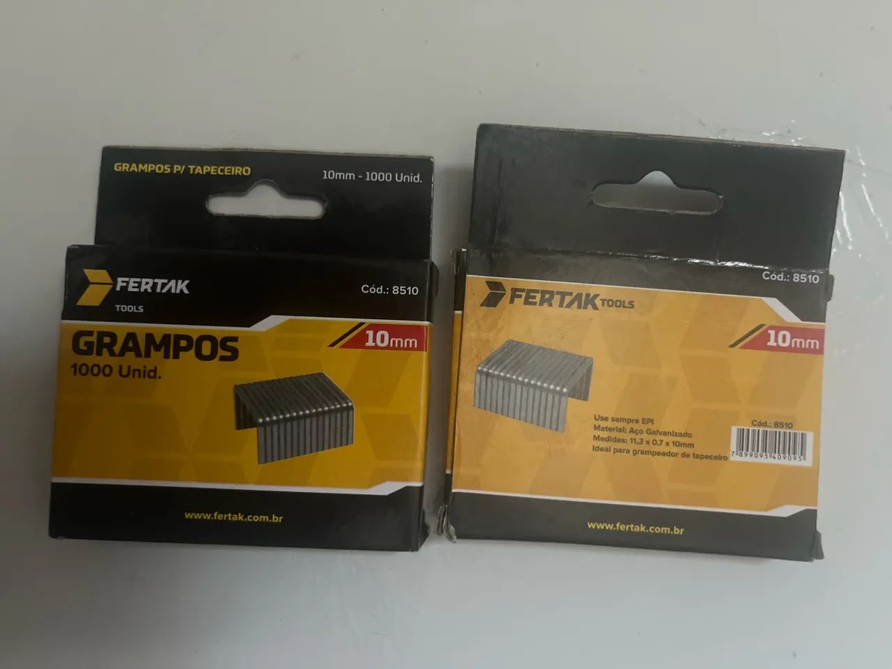 Grampos para Tapeceiro Aço Galvanizado 10mm