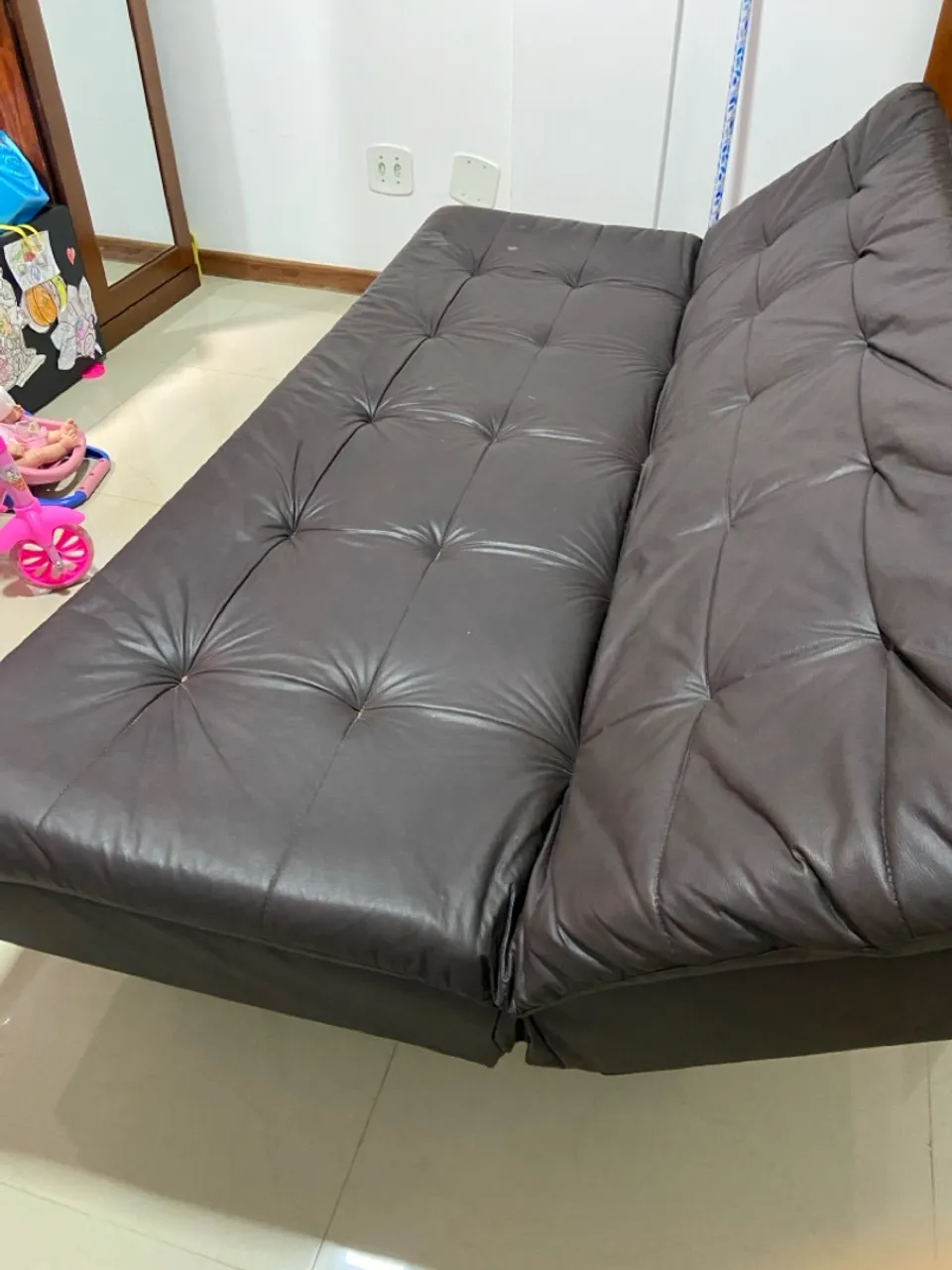 Sofá Cama Marrom