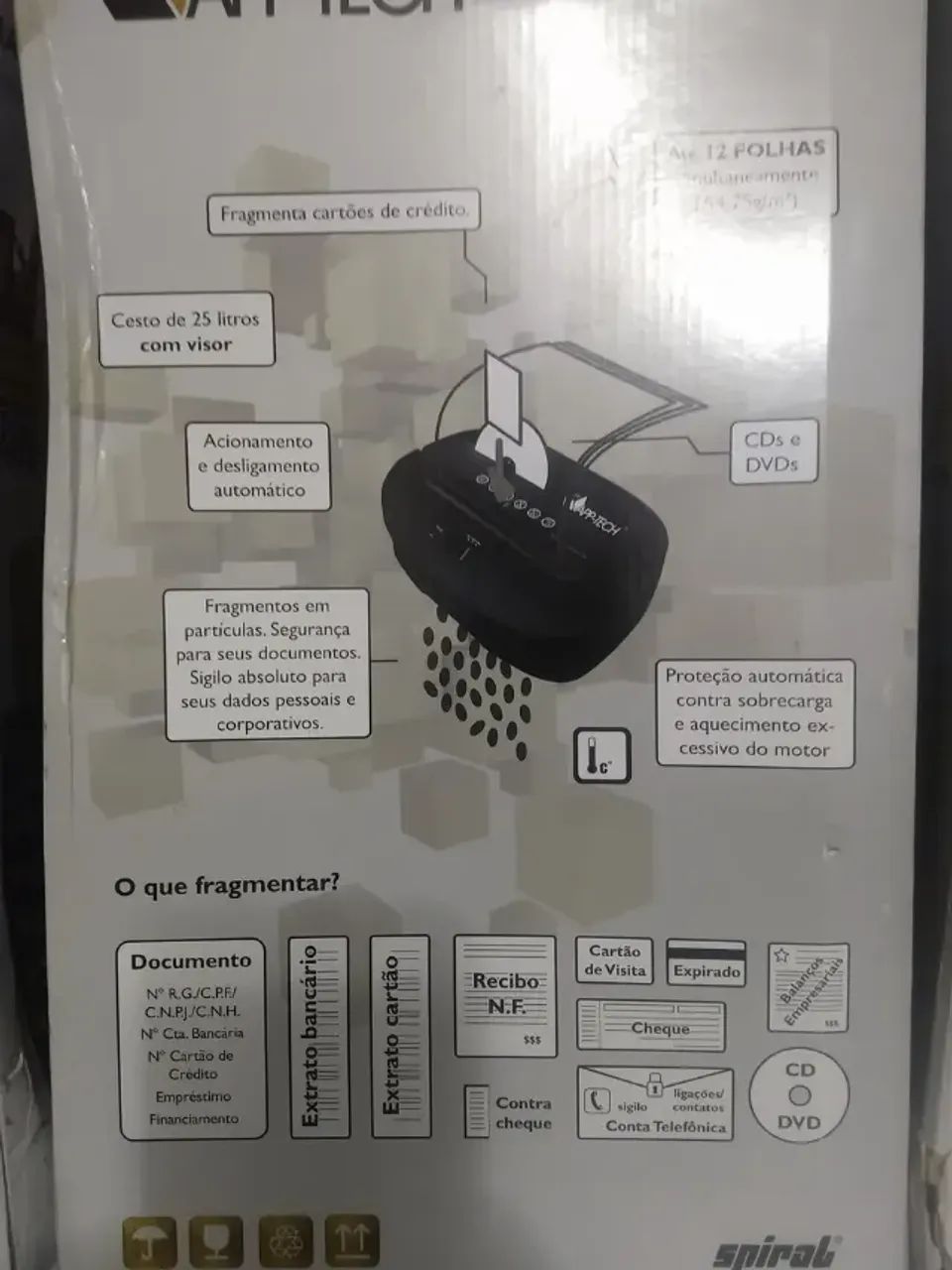 Fragmentadora De Papel Rápida 12 Fls C.1200 App-tech 127v ou 220V - Foto 2