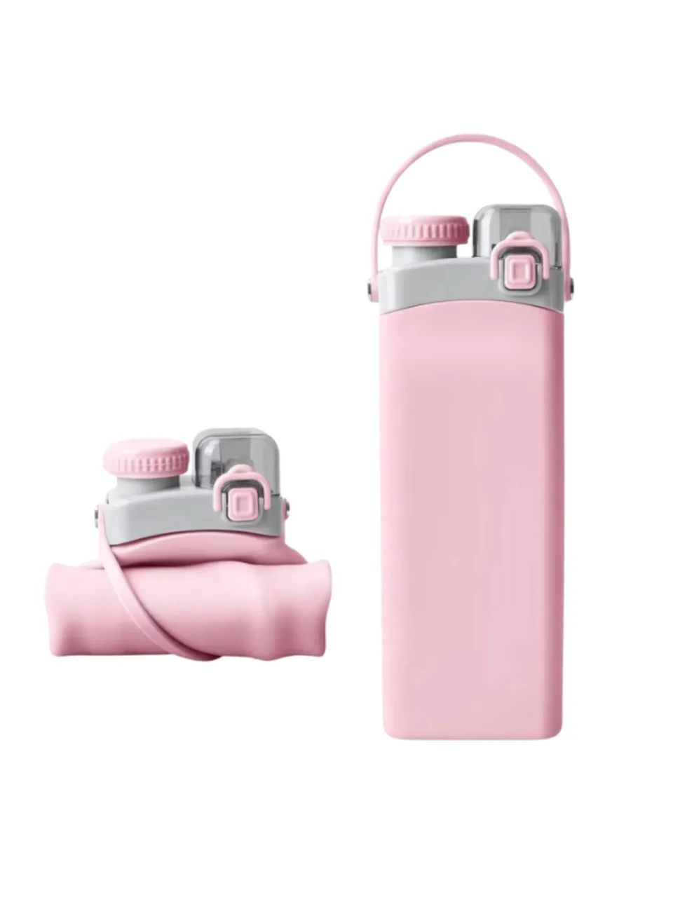 Garrafa Dobrável de Silicone Premium 600ml  - Foto 3
